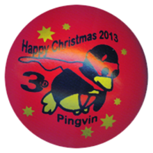 3D Pingvin "Happy Christmas 2013" KX 