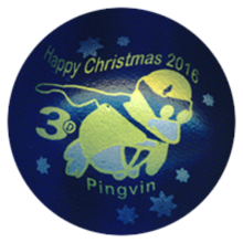 3D Pingvin "Happy Christmas 2016" KL 
