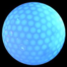 LED-Golfball "blau" 