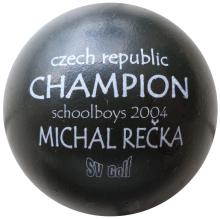 SV Golf Czech Champion schoolboys 2004 Michal Recka lackiert 