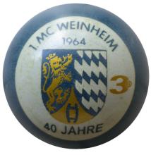 3D 40 Jahre 1.MC Weinheim lackiert 