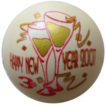 3D Happy New Year 2007 lackiert 